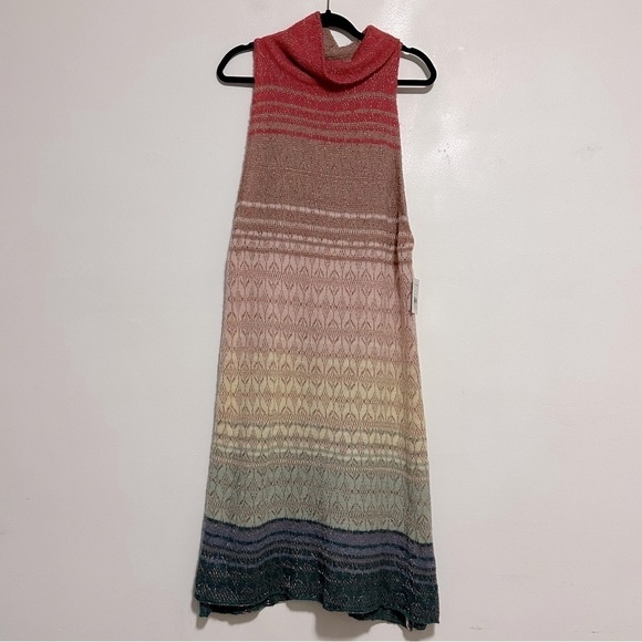 Free People Rainbow Ombre Knit Tunic Sweater - Picture 3 of 9